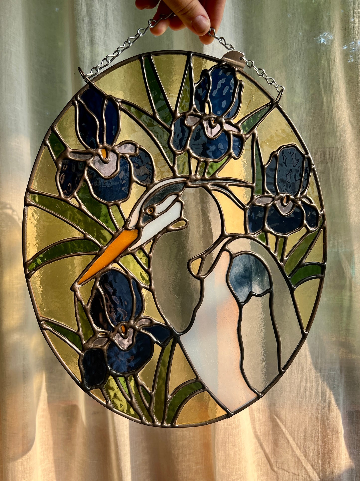 Wildflower Friend / Great Blue Heron + Wild Irises