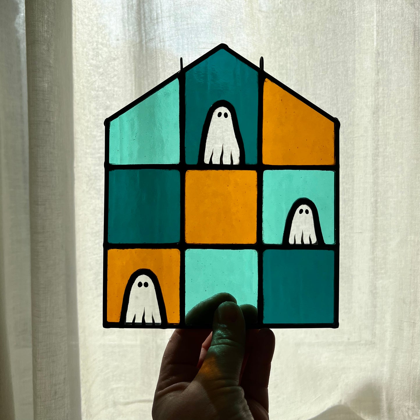 PREORDER / Haunted House / teals + mustard
