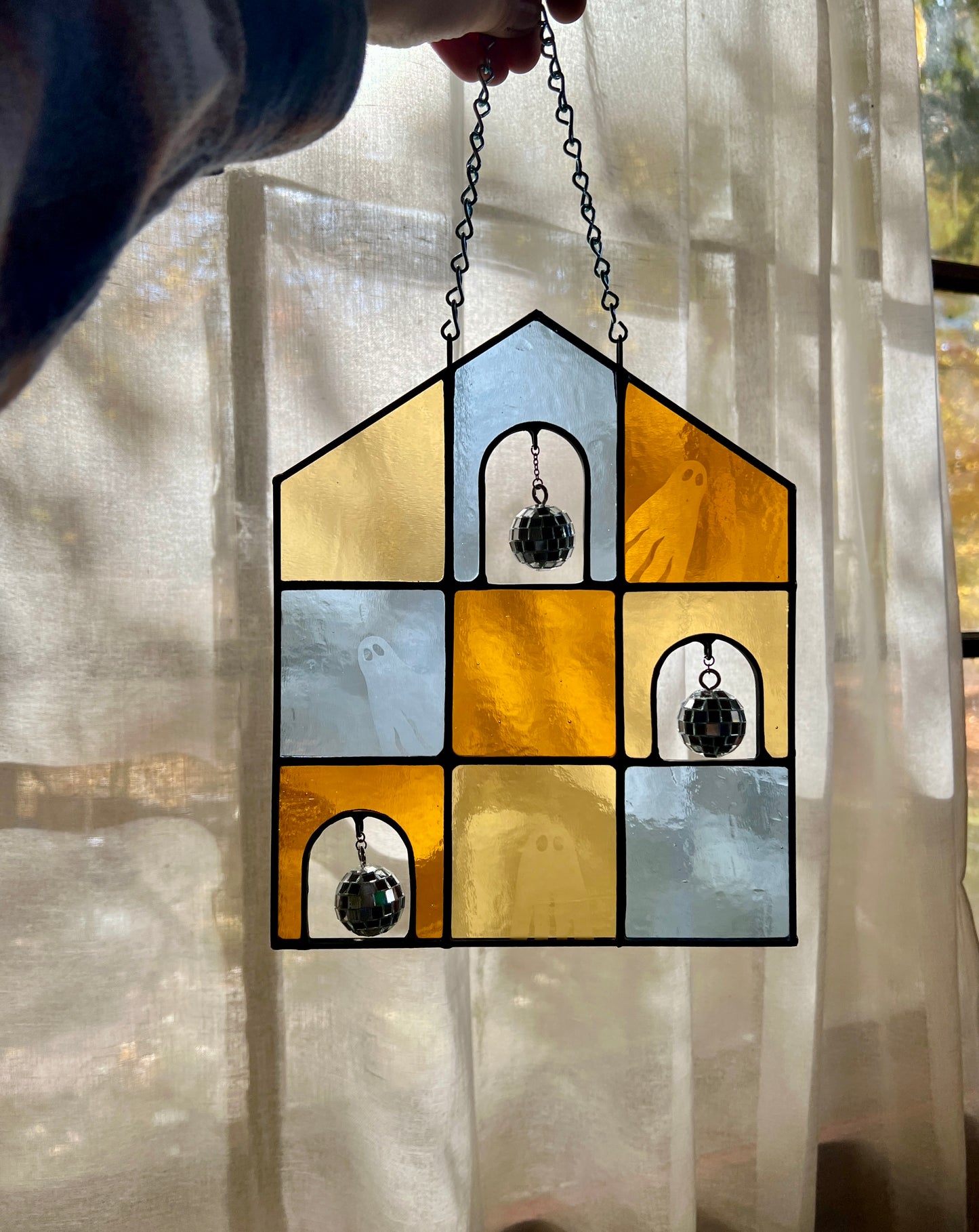 PREORDER / Haunted House Party / blue + mustard + yellow