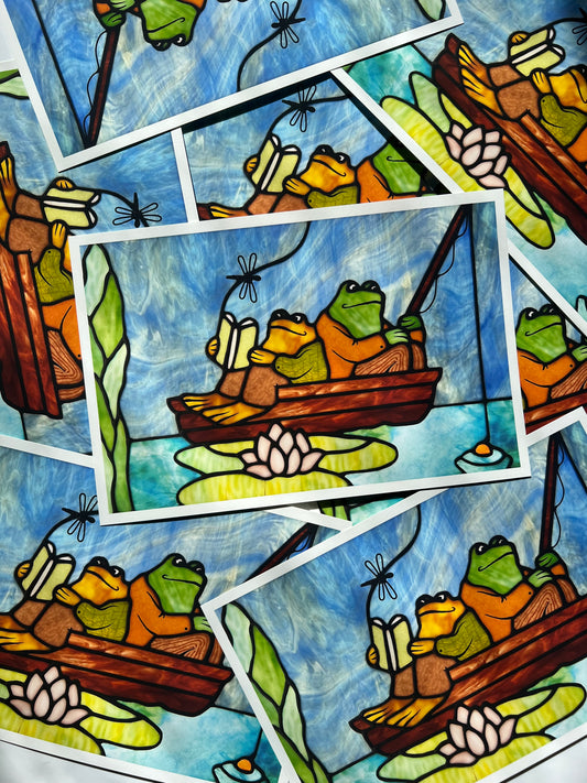 frog and toad go fishing / ART PRINT
