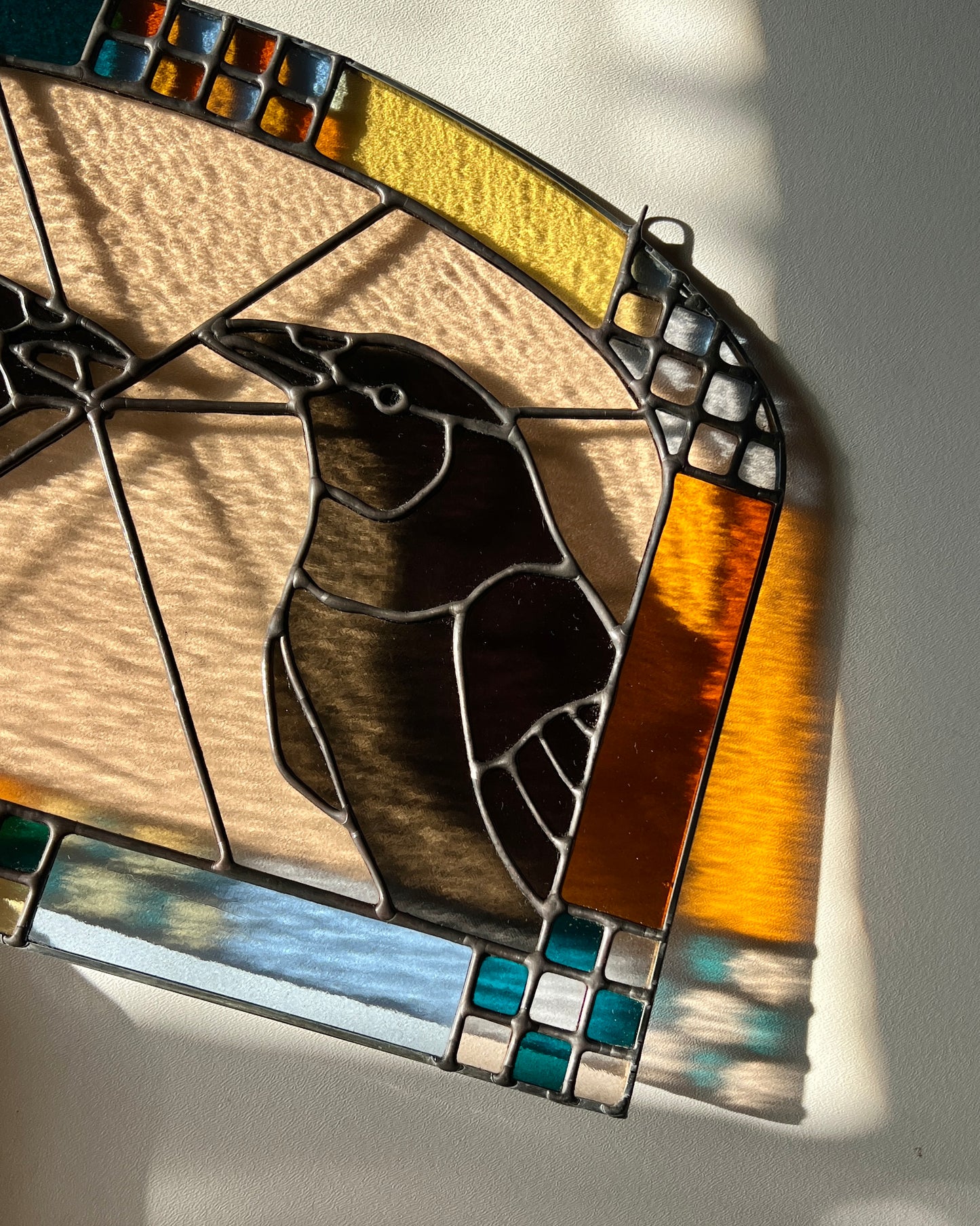 Pair of Patchwork Crows / RESERVED