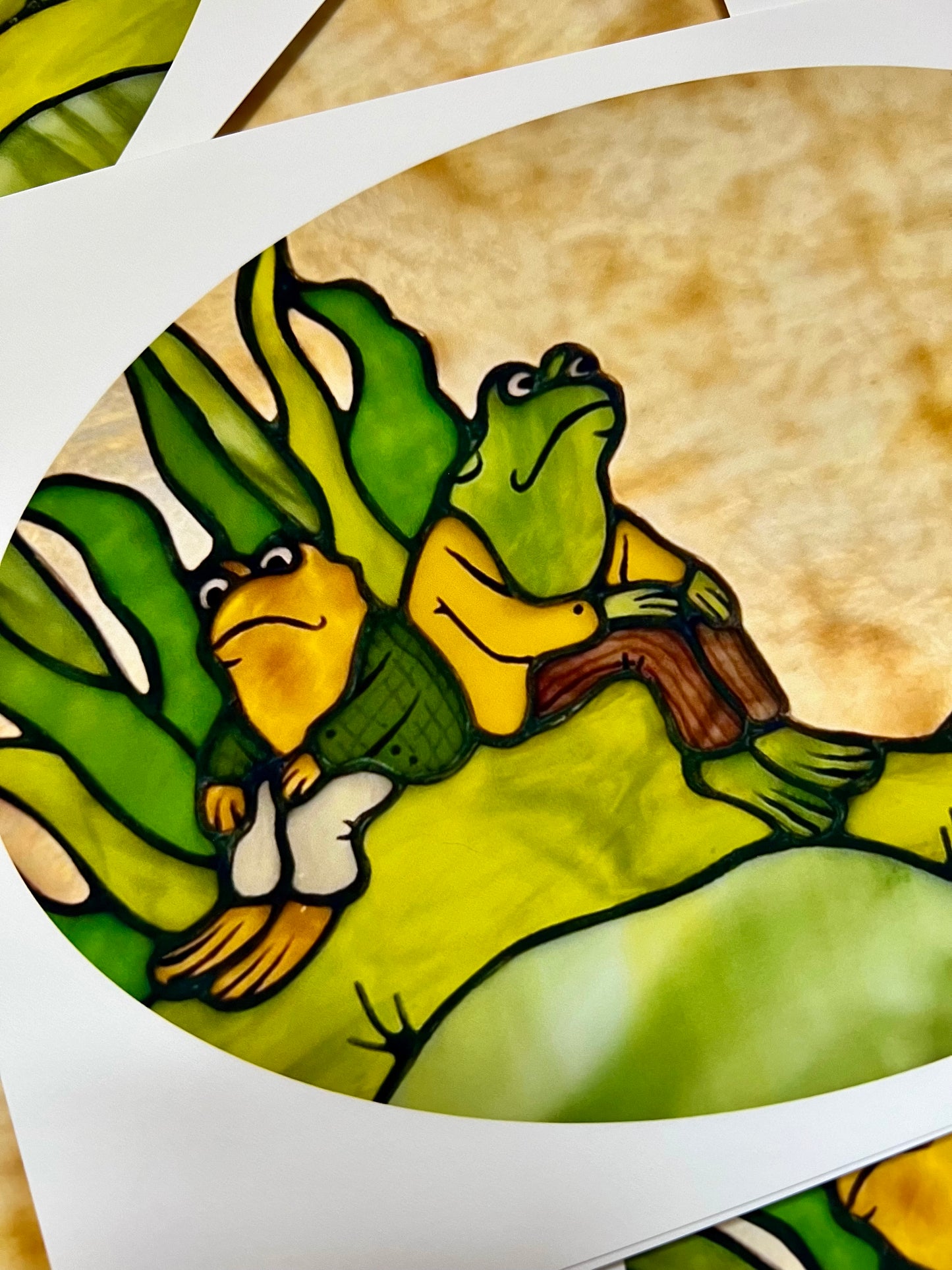 SECONDS / frog and toad sit and do nothing / ART PRINT