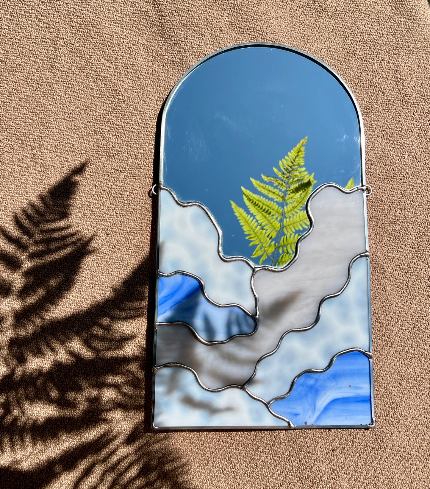 RESERVED / Blue Cloud Arch Mirror