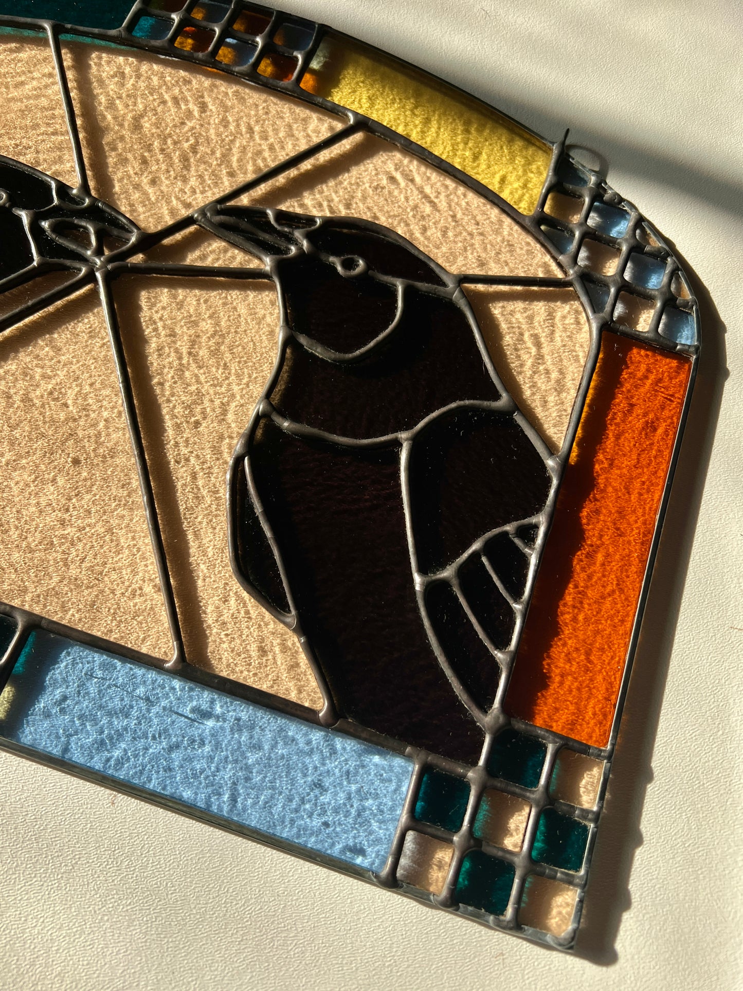 Pair of Patchwork Crows / RESERVED