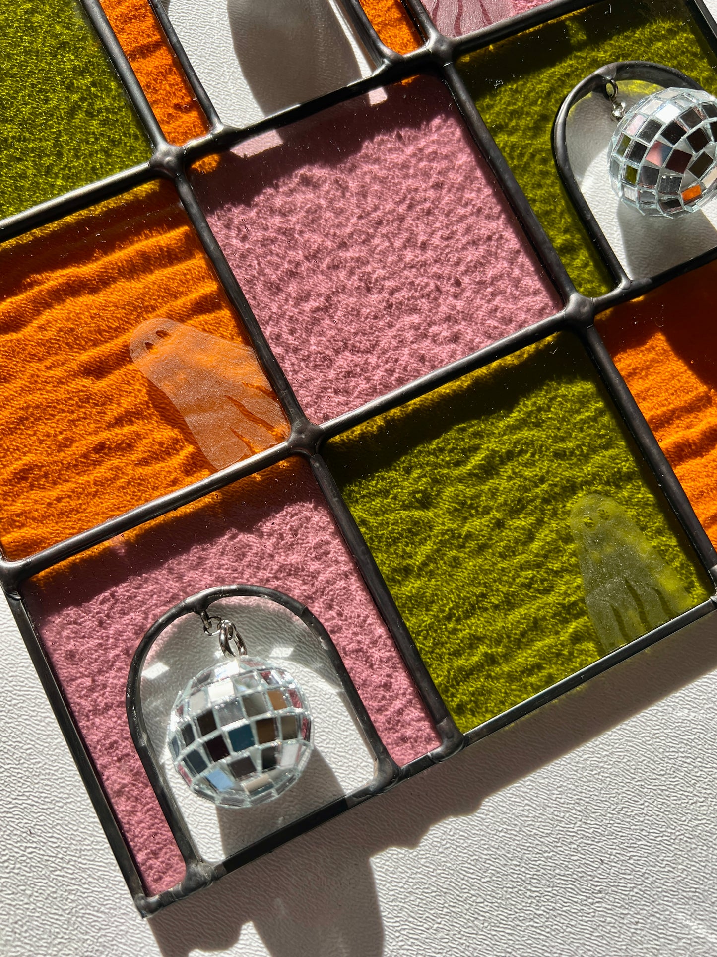 Haunted House Party / purple + olive + mustard / prototype