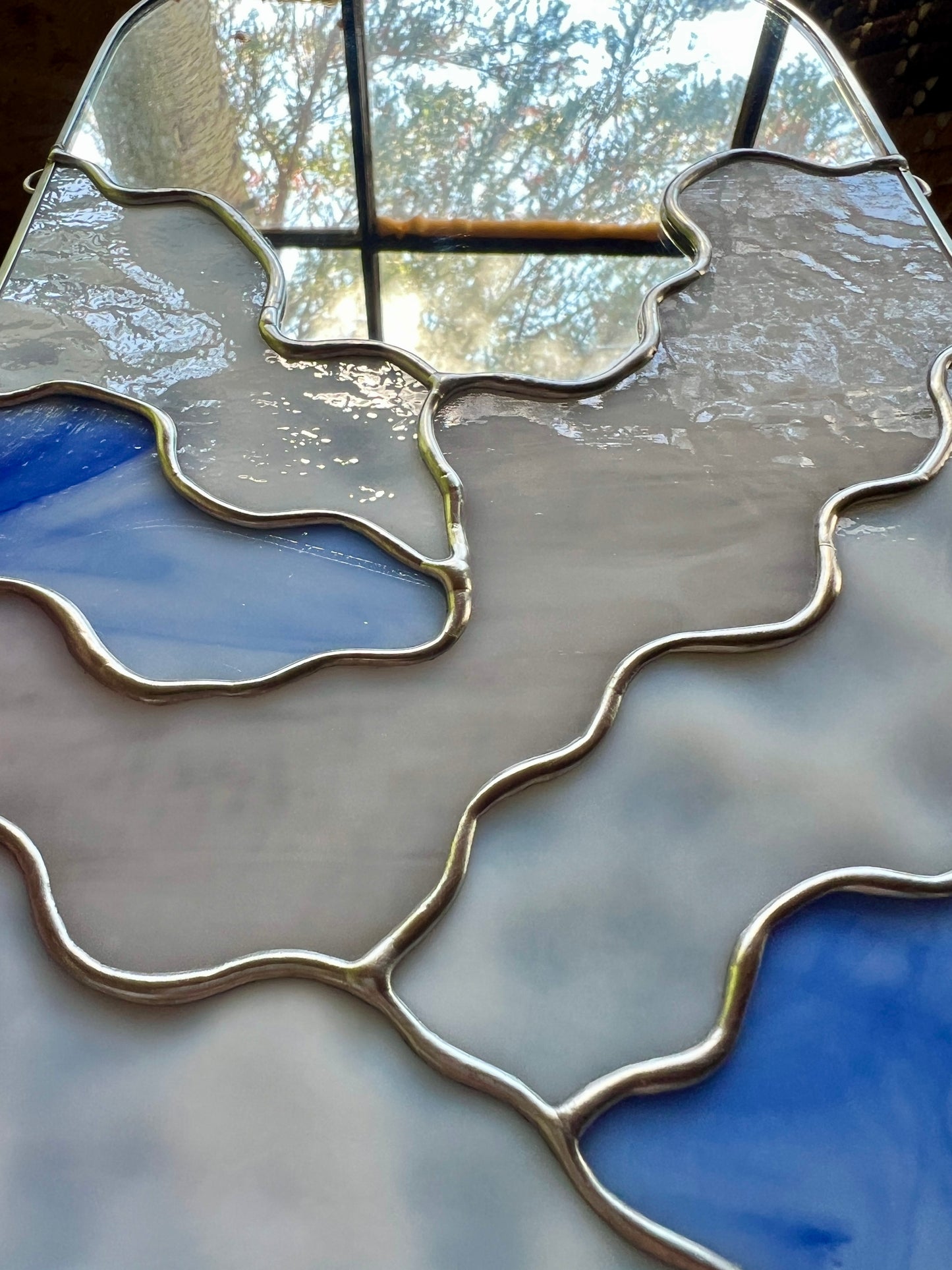 RESERVED / Blue Cloud Arch Mirror
