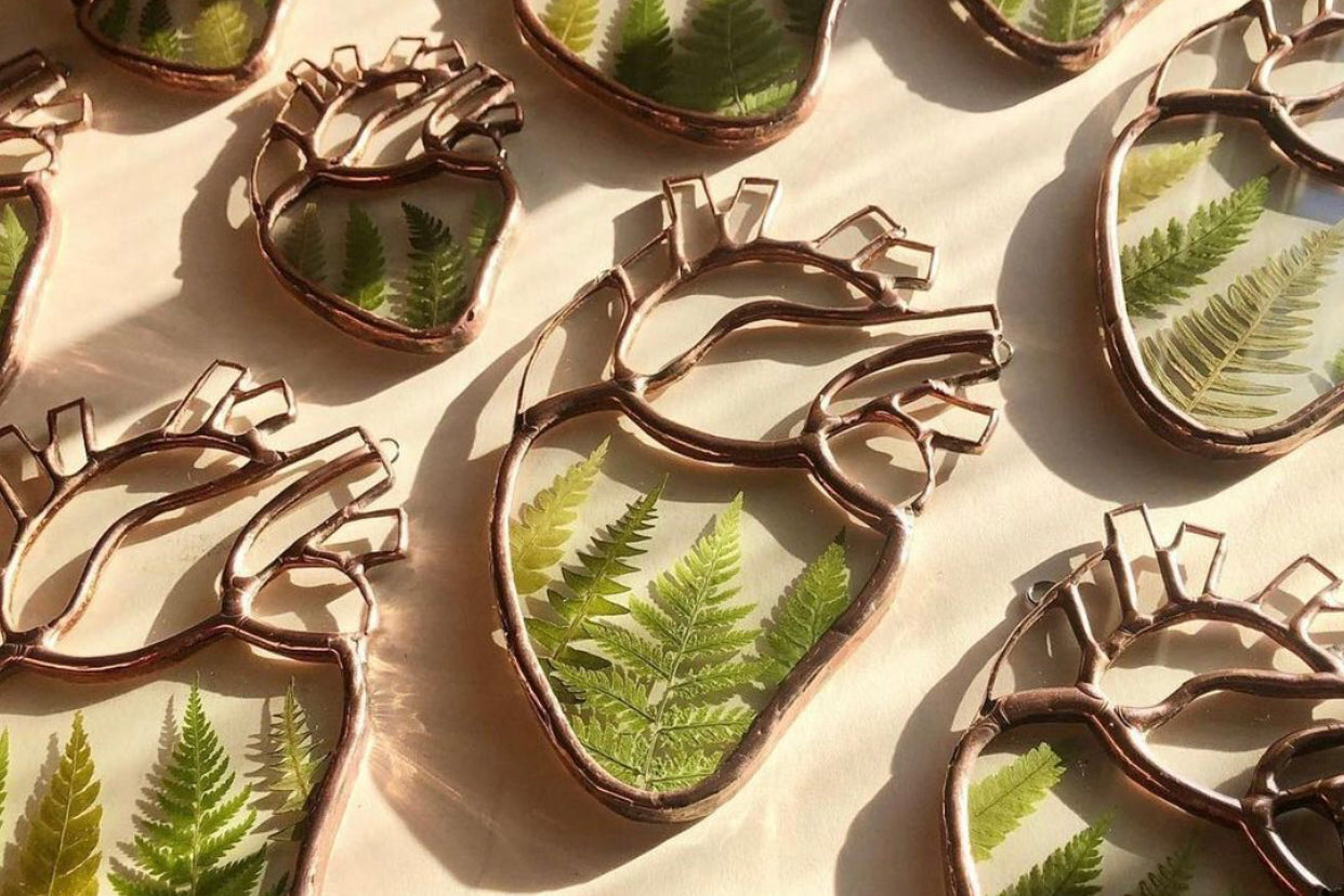 Botanical Anatomical Hearts - Medium