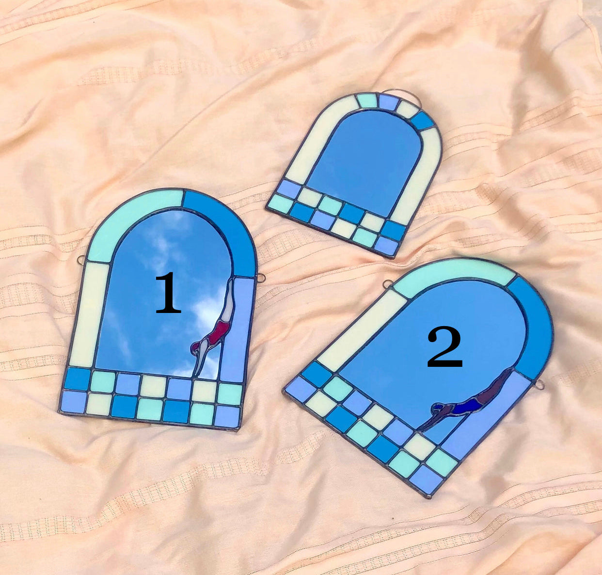 Pool Tile Diver Mirror