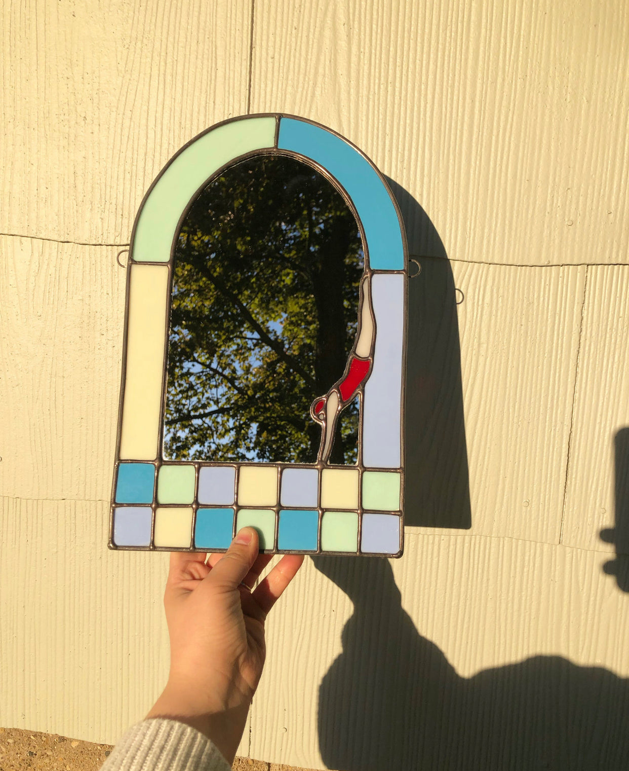 Pool Tile Diver Mirror
