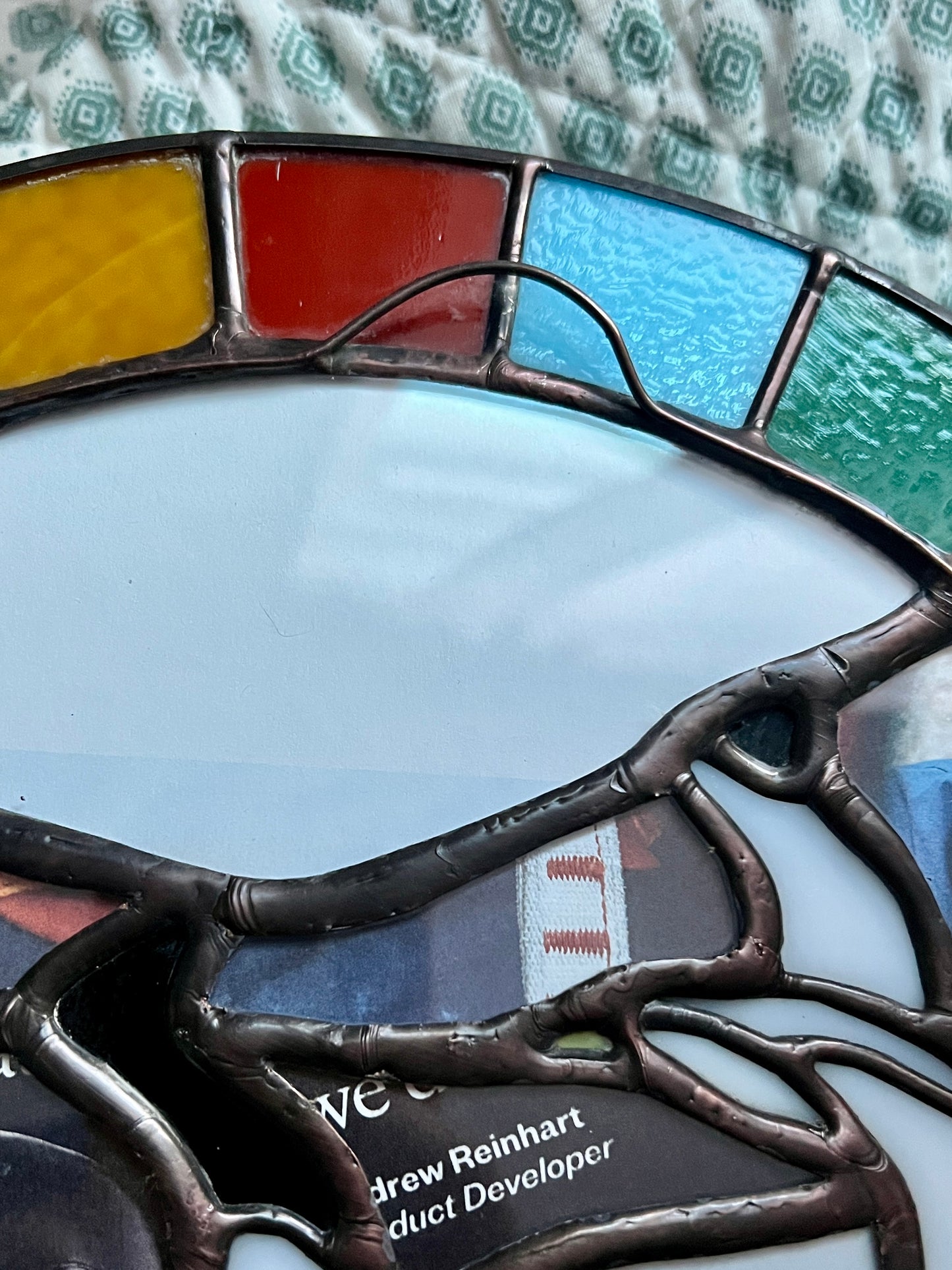 up close glass works creation