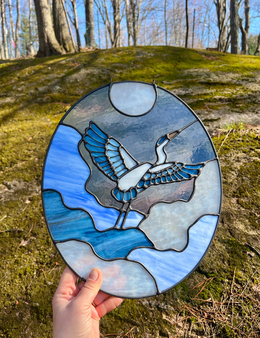 Cloudy Heron