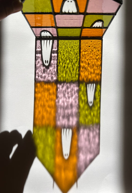 PREORDER / Haunted House / purple + olive + mustard