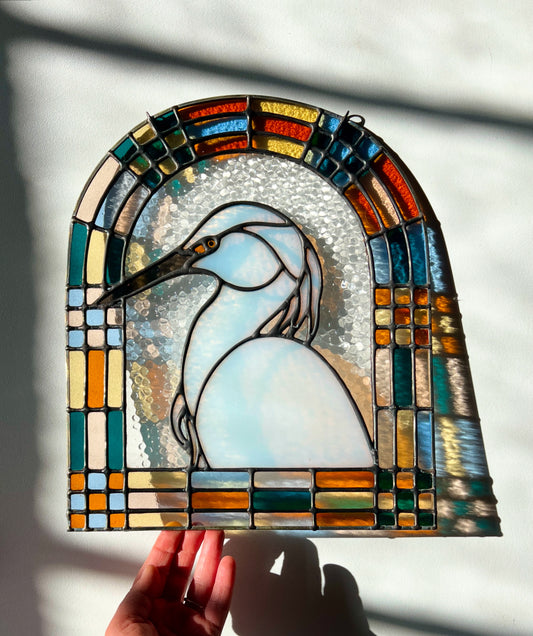 Patchwork Birds / Egret