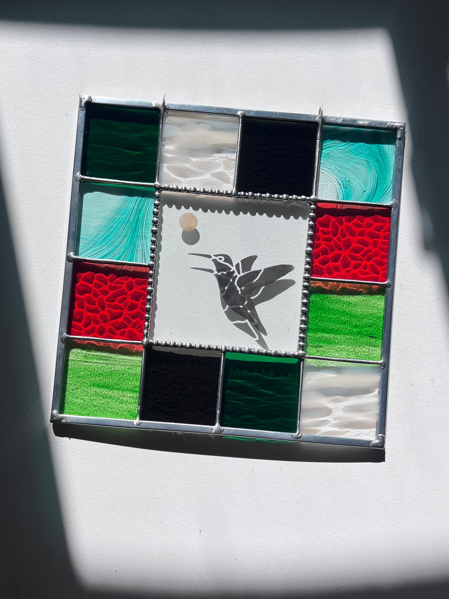 Etched Ruby Throated Hummingbird Palette