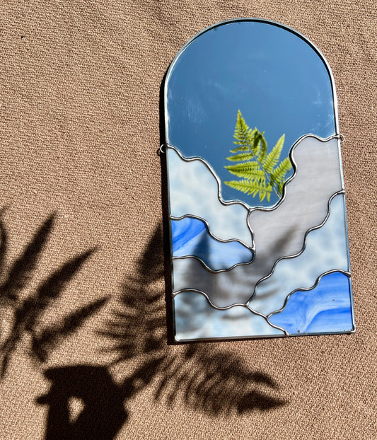 RESERVED / Blue Cloud Arch Mirror