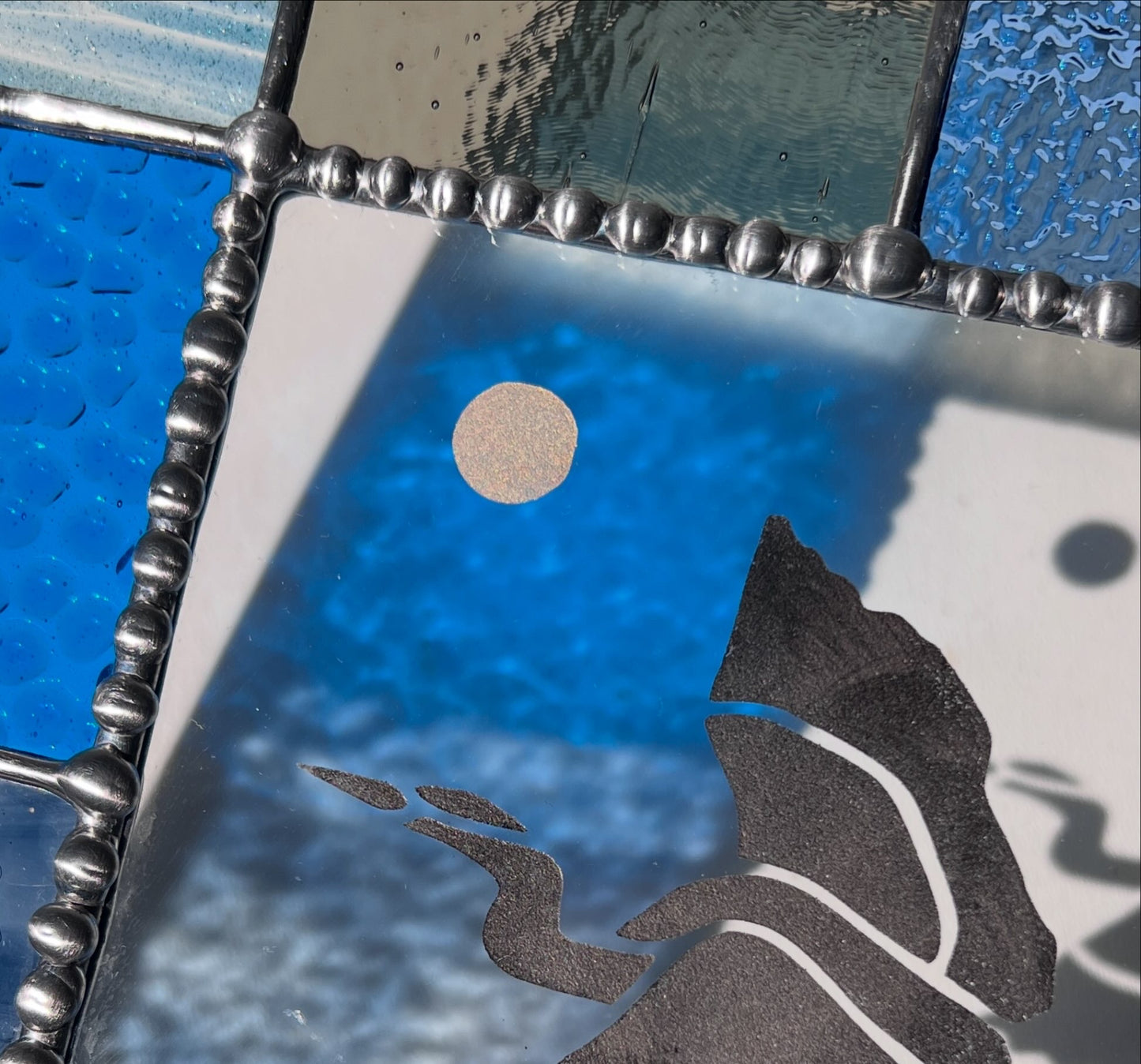 Etched Great Blue Heron Palette