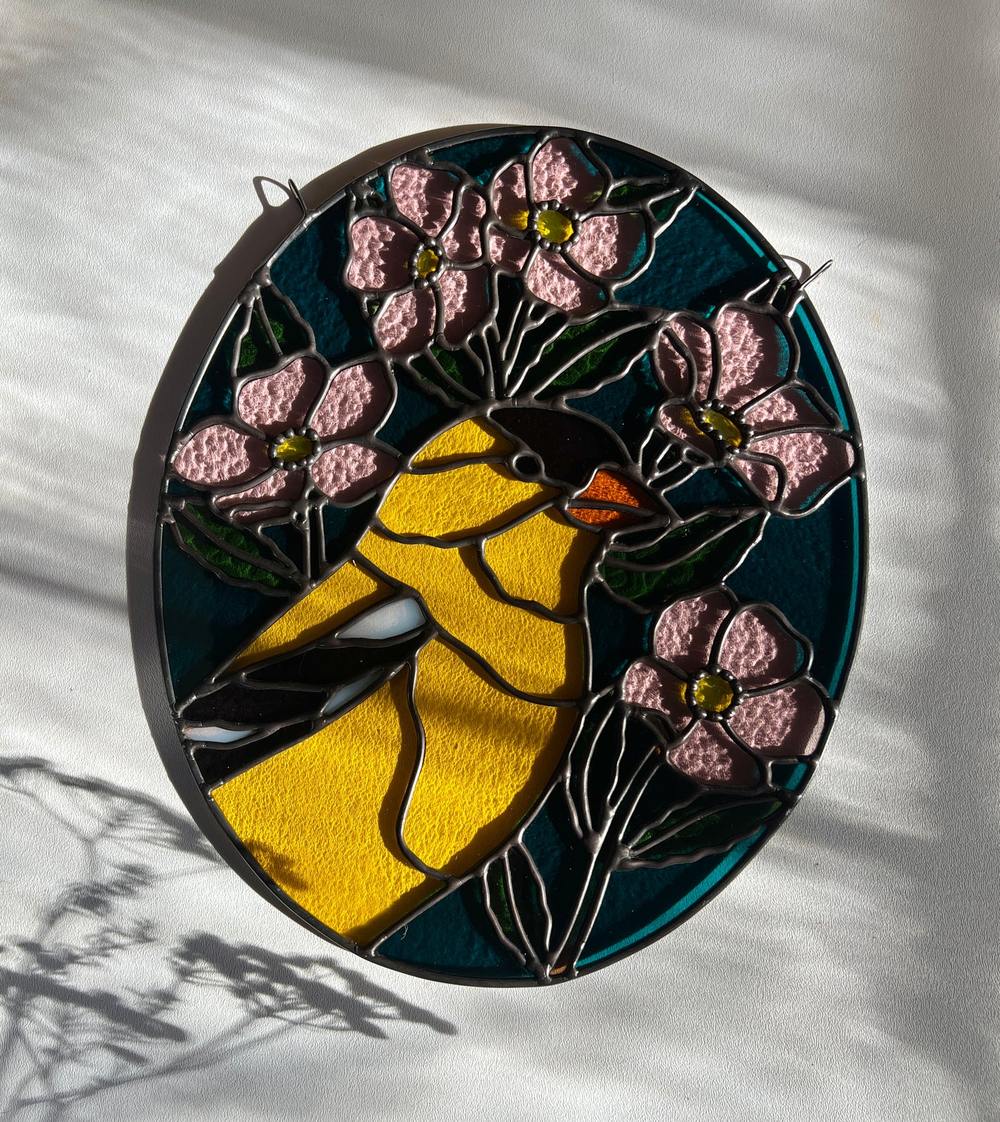 Wildflower Friend / American Goldfinch + Prairie Rose / RESERVED