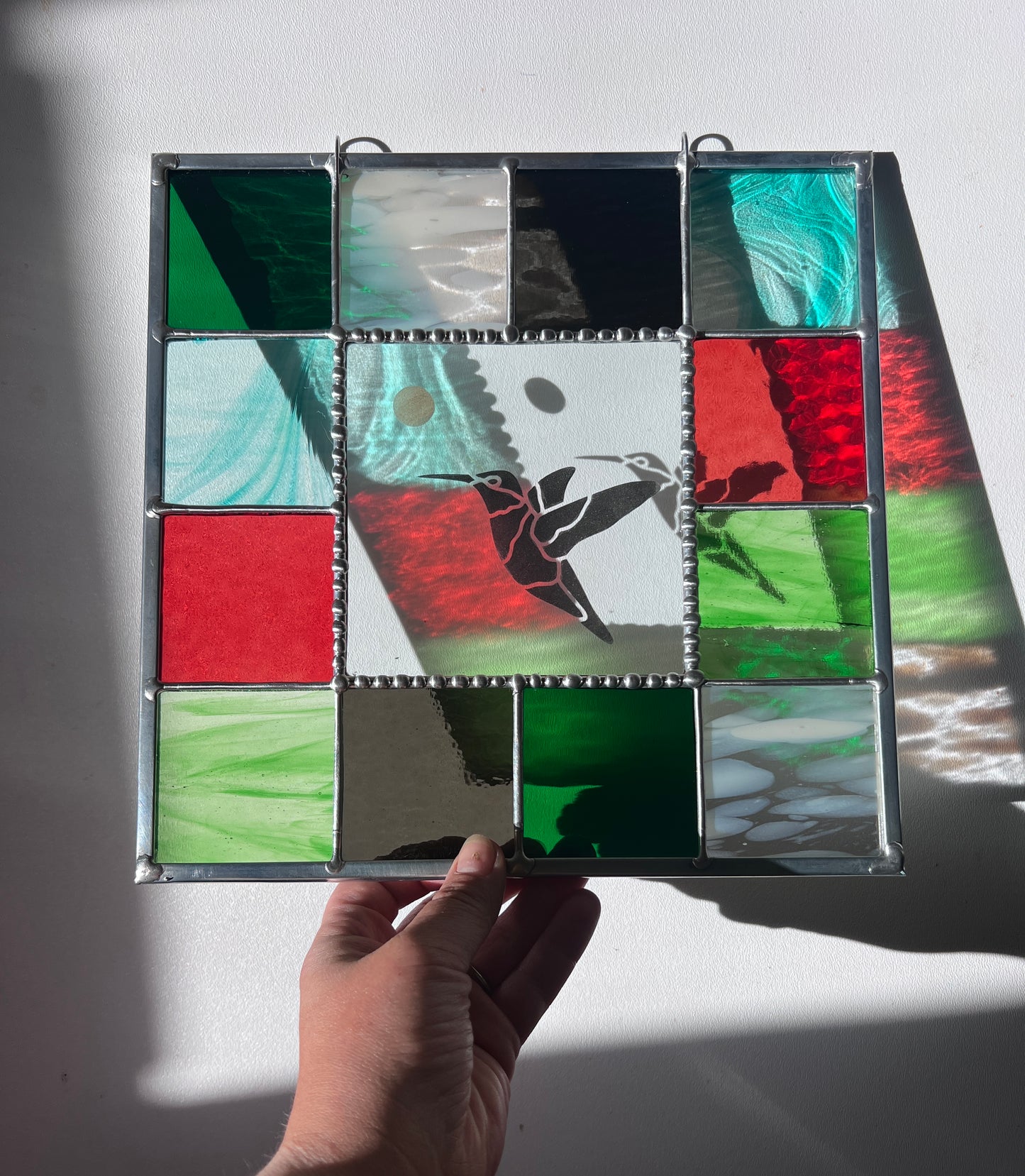 Etched Ruby Throated Hummingbird Palette