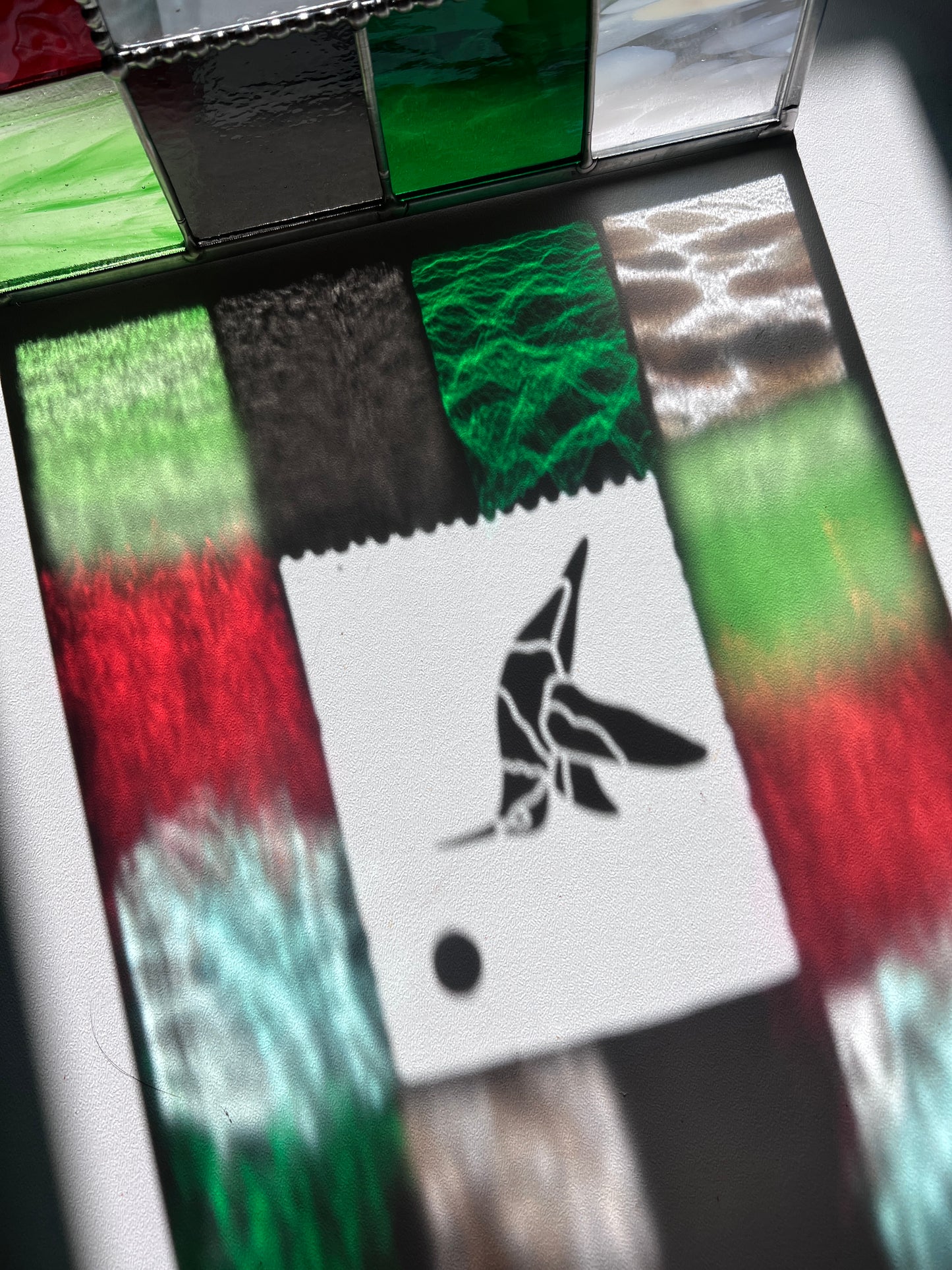 Etched Ruby Throated Hummingbird Palette