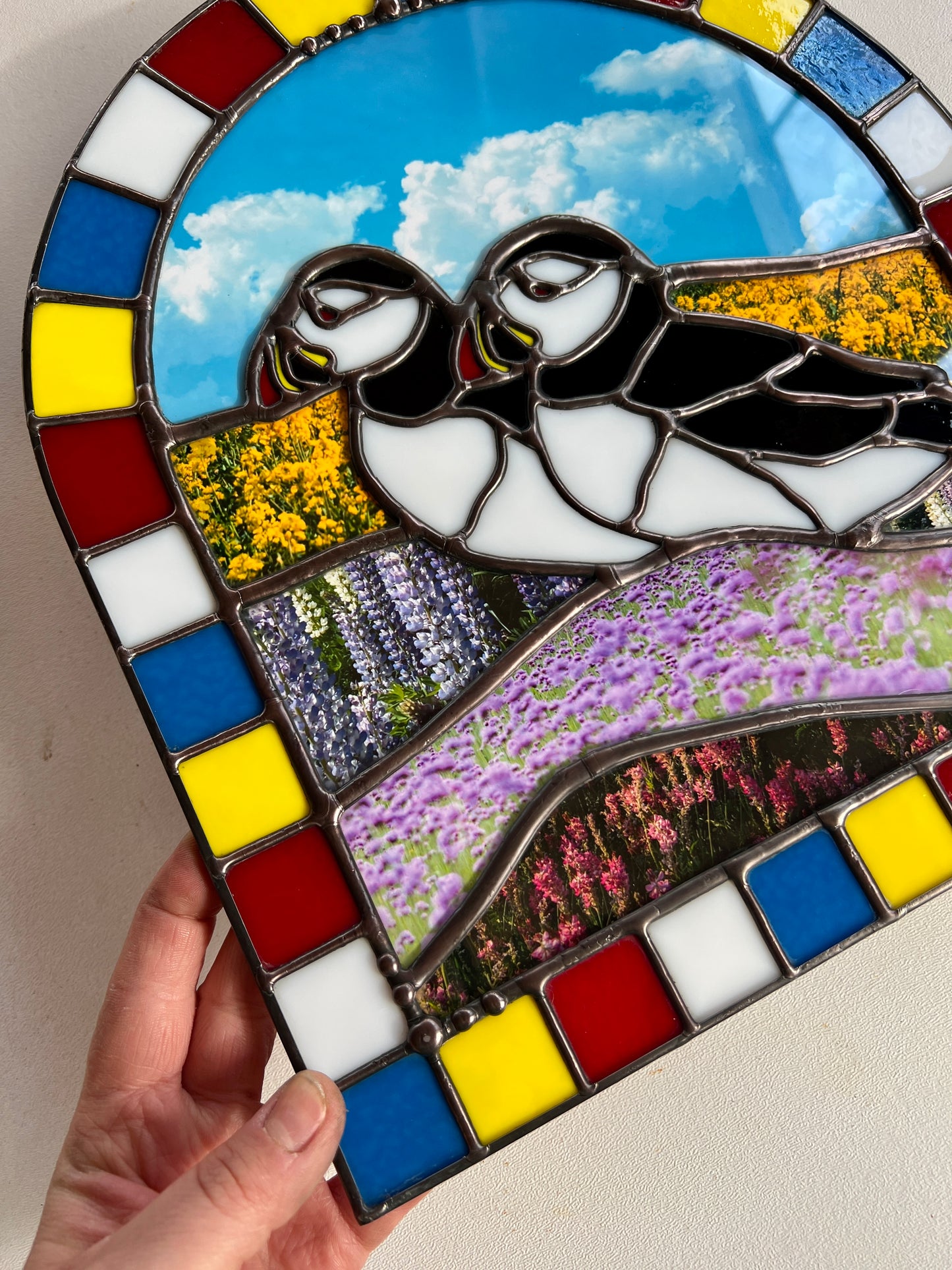 Lovebirds / Puffins Collage