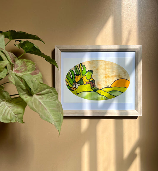 SECONDS / frog and toad sit and do nothing / ART PRINT