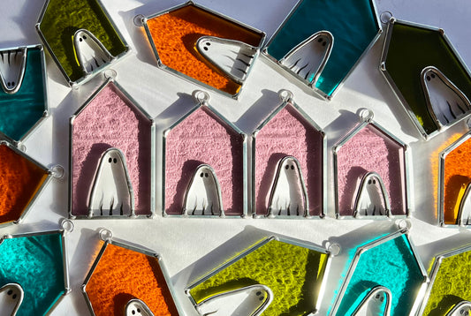 PREORDER / mini haunted house ornaments