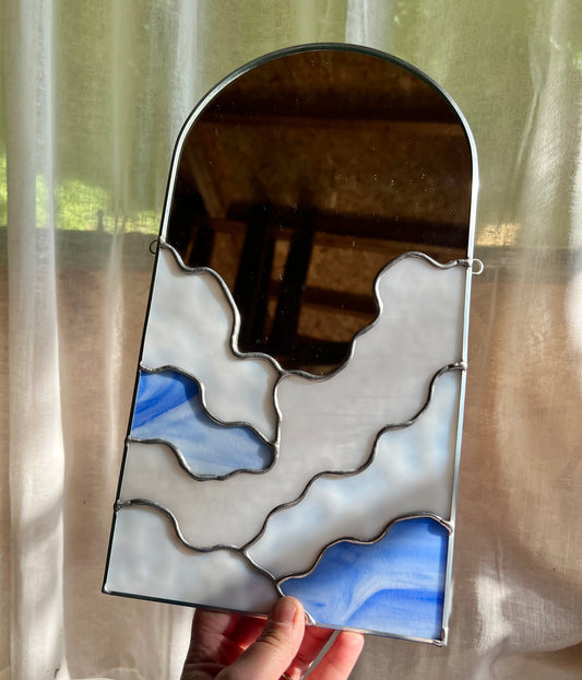 RESERVED / Blue Cloud Arch Mirror