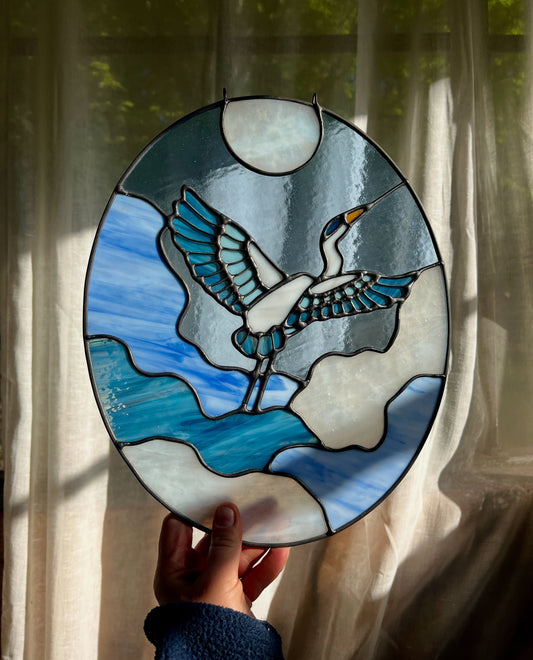 Cloudy Heron