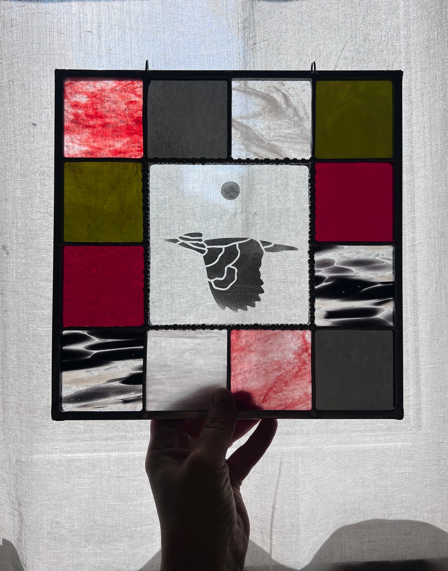 Etched Pileated Woodpecker Palette