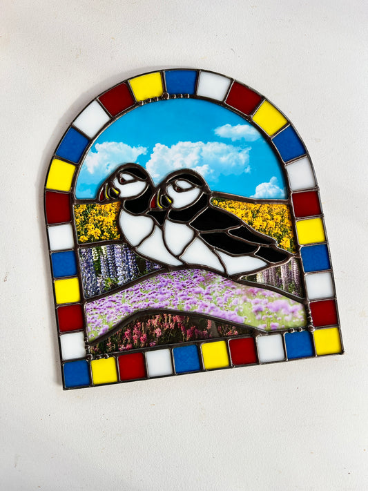 Lovebirds / Puffins Collage