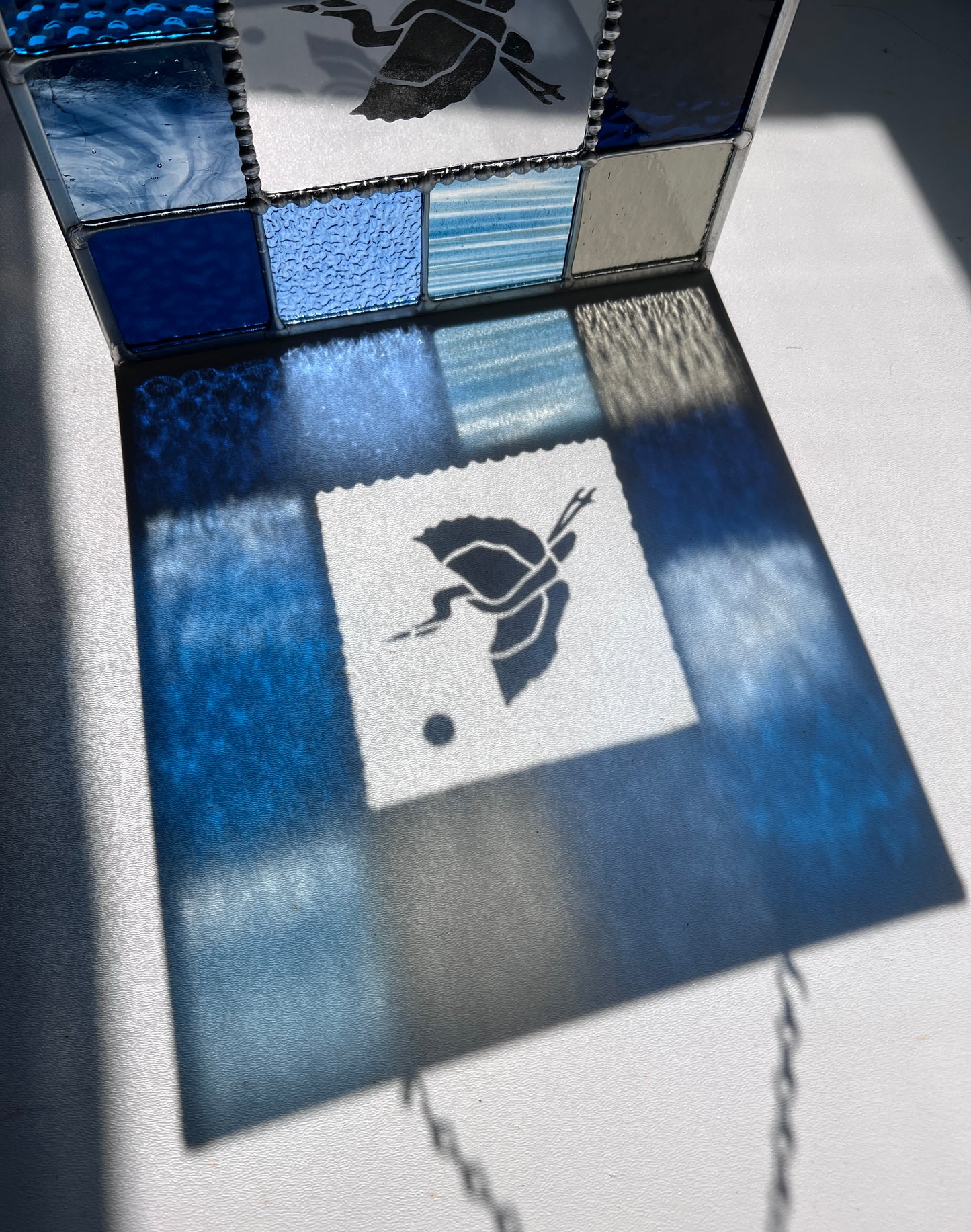 Etched Great Blue Heron Palette