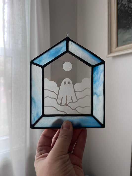Cloudy Houses / multiple colors / READY TO SHIP