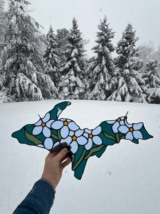Floral Upper Peninsula / forget-me-nots