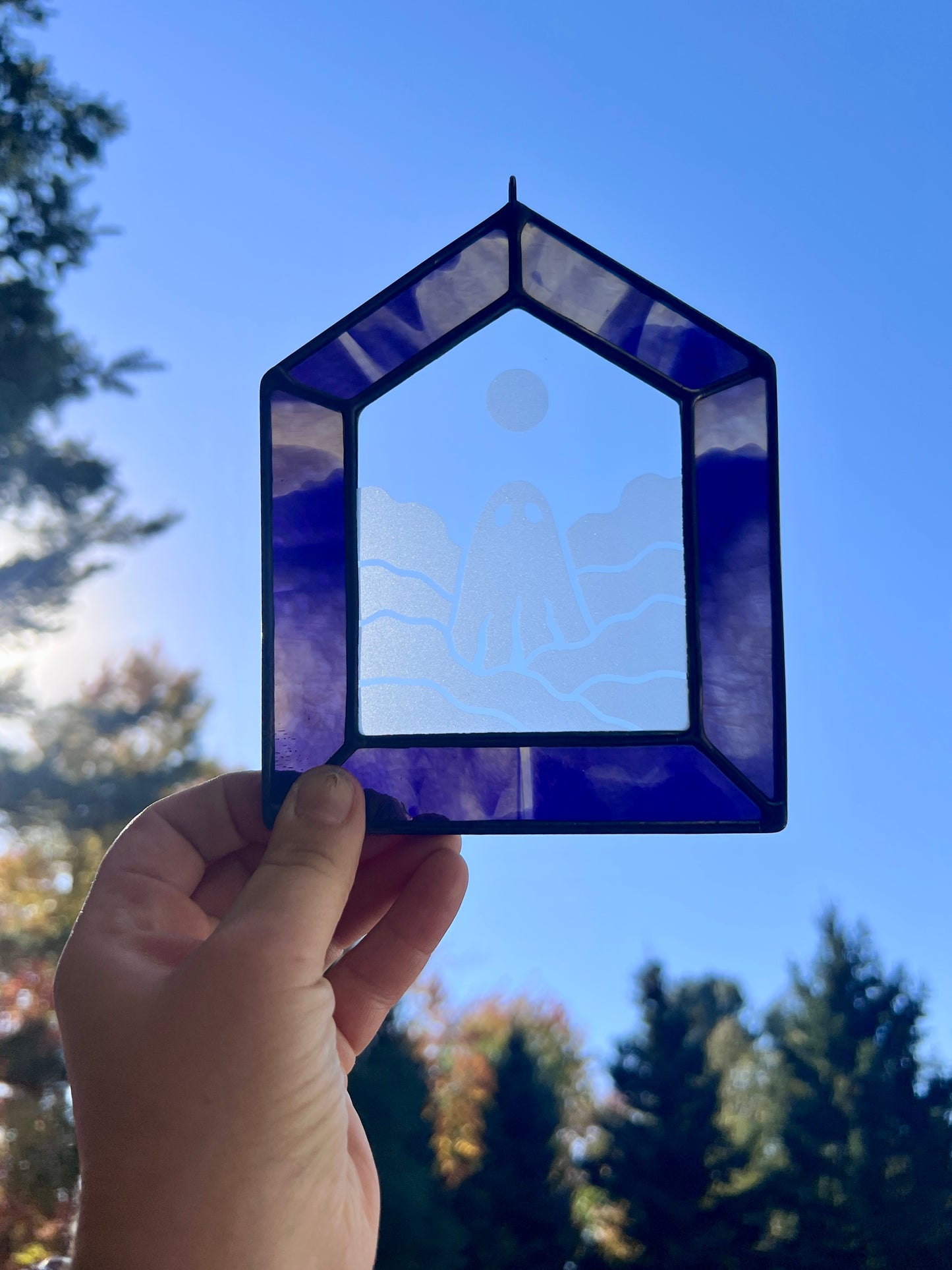 Cloudy Houses / multiple colors / READY TO SHIP