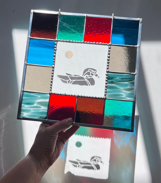 Etched Wood Duck Palette