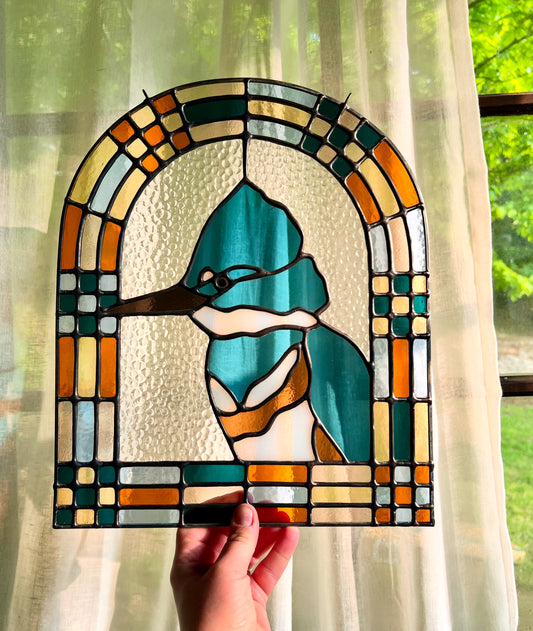 Patchwork Birds / Belted Kingfisher