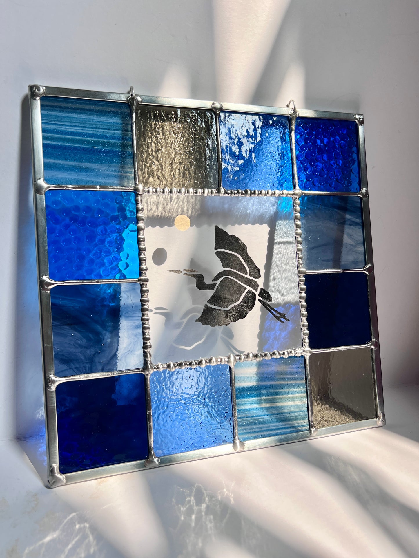 Etched Great Blue Heron Palette