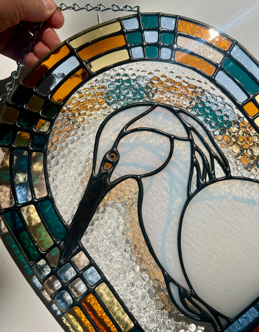 Patchwork Birds / Egret