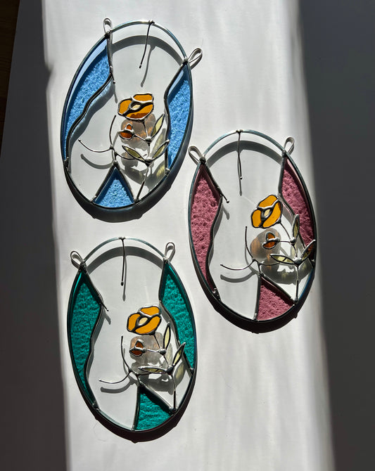 Botanical Booties / Orange Flowers