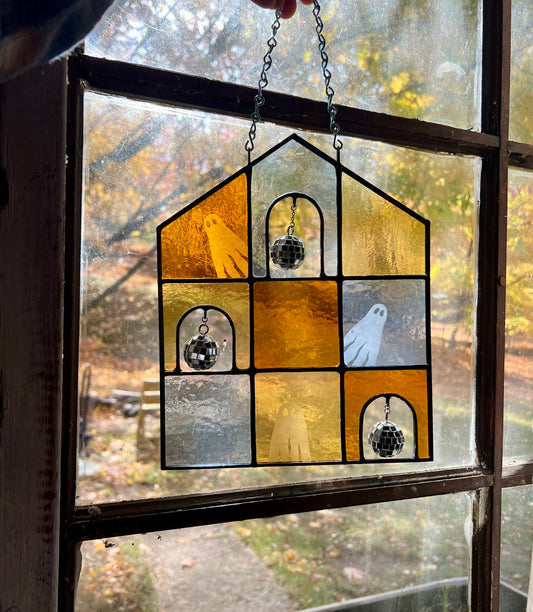 PREORDER / Haunted House Party / blue + mustard + yellow