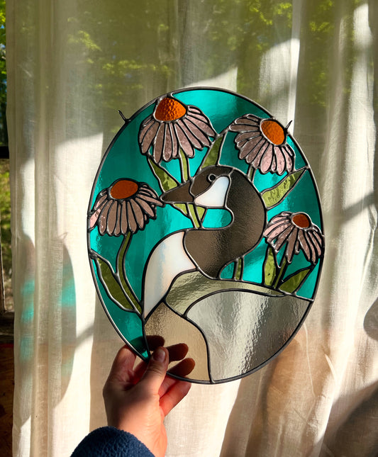 Wildflower Friend / Canadian Goose+ Purple Coneflowers