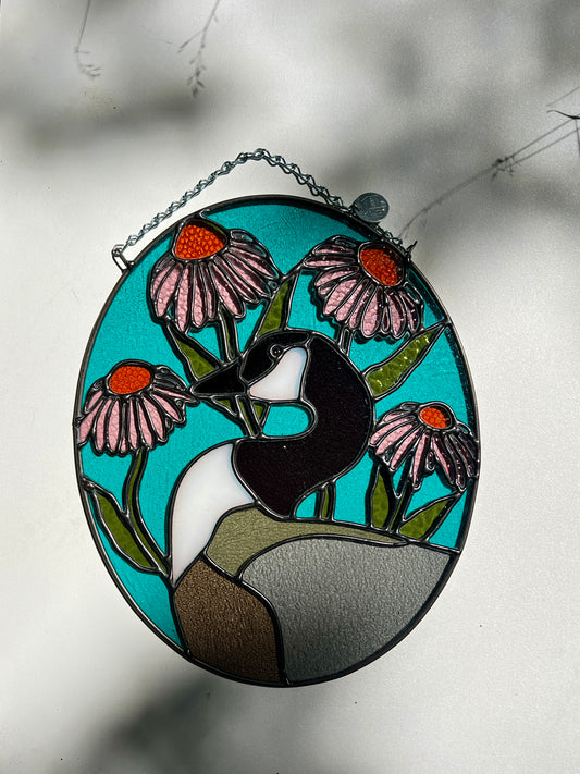 Wildflower Friend / Canadian Goose+ Purple Coneflowers