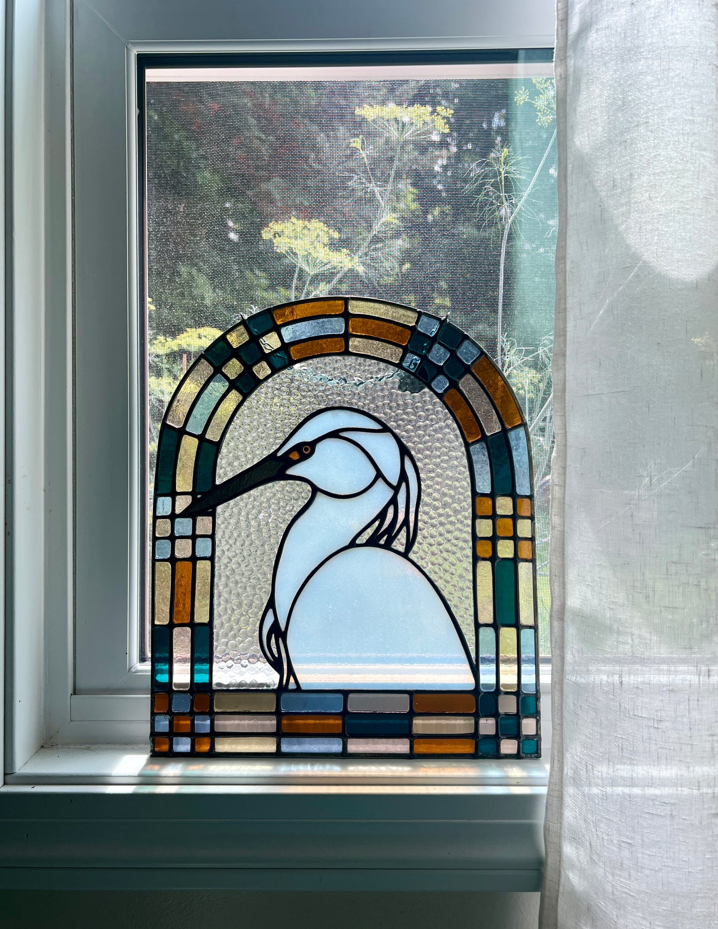 Patchwork Birds / Egret