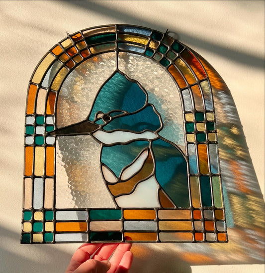 Patchwork Birds / Belted Kingfisher