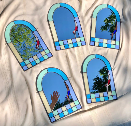 Pool Tile Diver Mirror