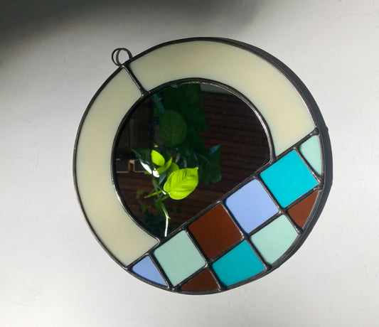 Round Pool Tile Mirror No. 1