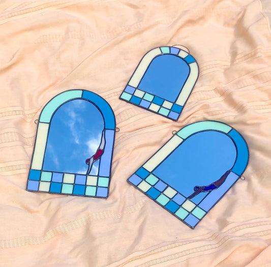 Pool Tile Diver Mirror