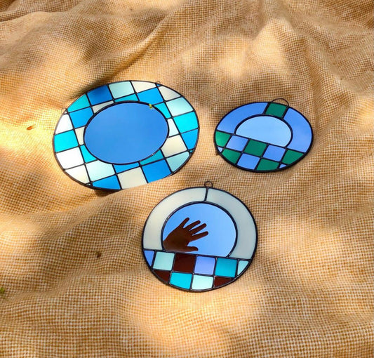 Round Pool Tile Mirror No. 2