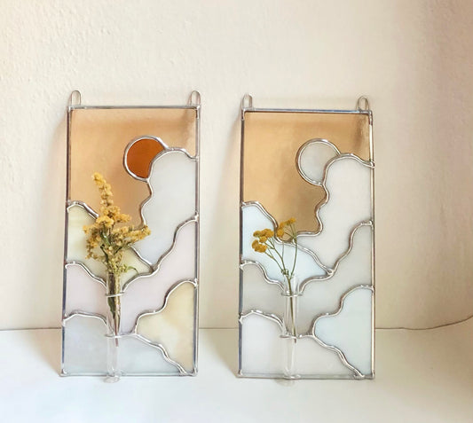 Summer Sun and Winter Moon Bud Vases